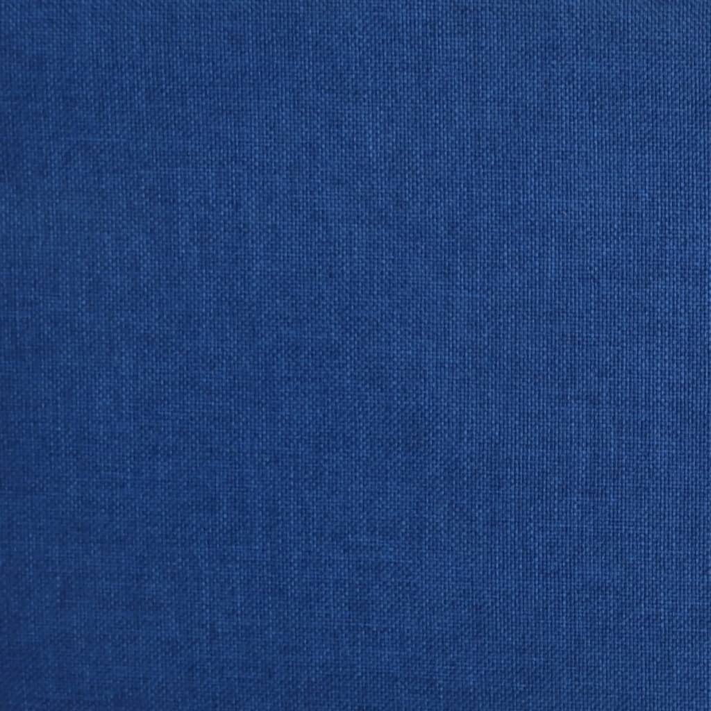 Fusshocker Blau 78x56x32 cm Stoff