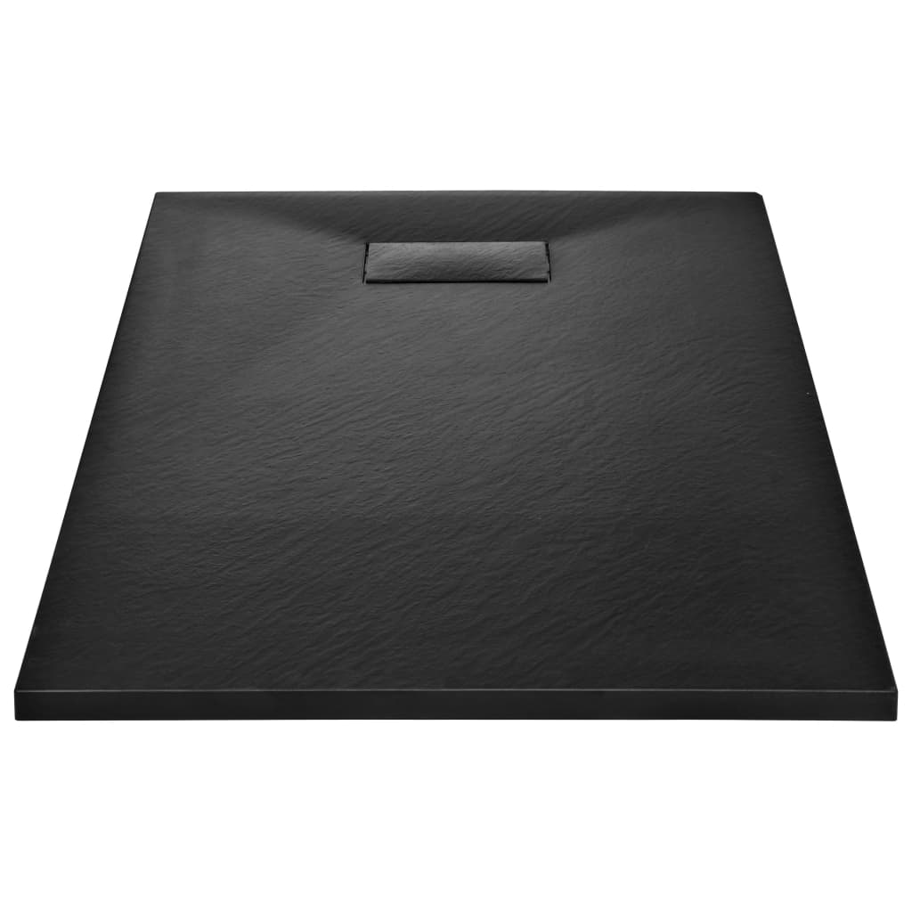Shower Base Tray SMC Black 120x70 cm
