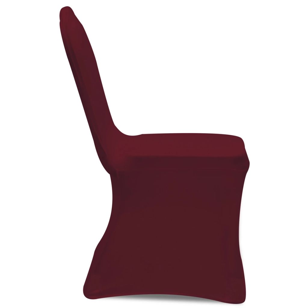 50 pcs Bordeaux Stretch Chair Cover
