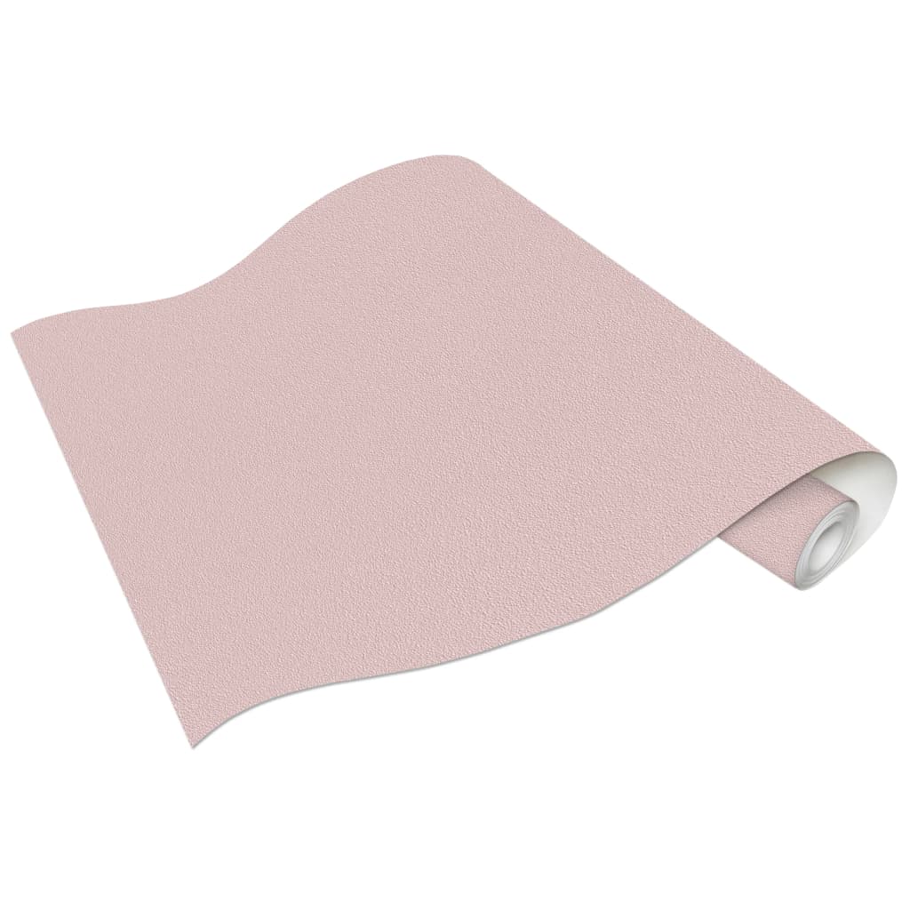 2 pcs Non-woven Wallpaper Rolls Plain Shimmer Pink 0.53x10 m