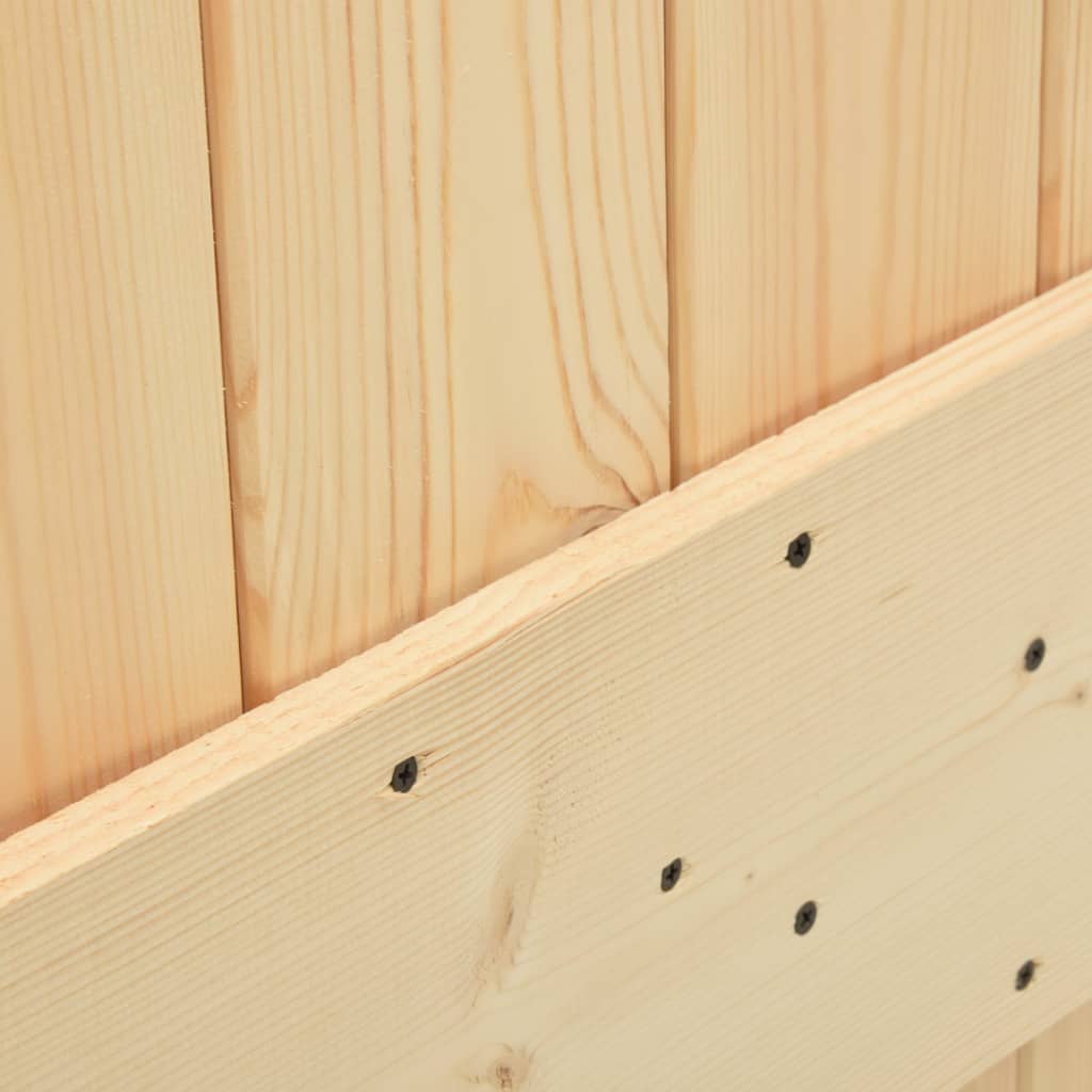 Door 100x210 cm Solid Pine Wood