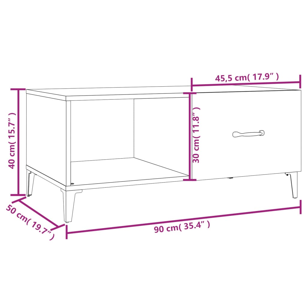 3-tlg. Sideboards Betongrau Holzwerkstoff