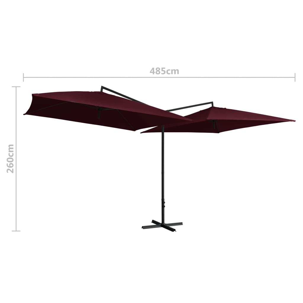 Awning Top Sunshade Canvas Orange and Brown 400x300 cm