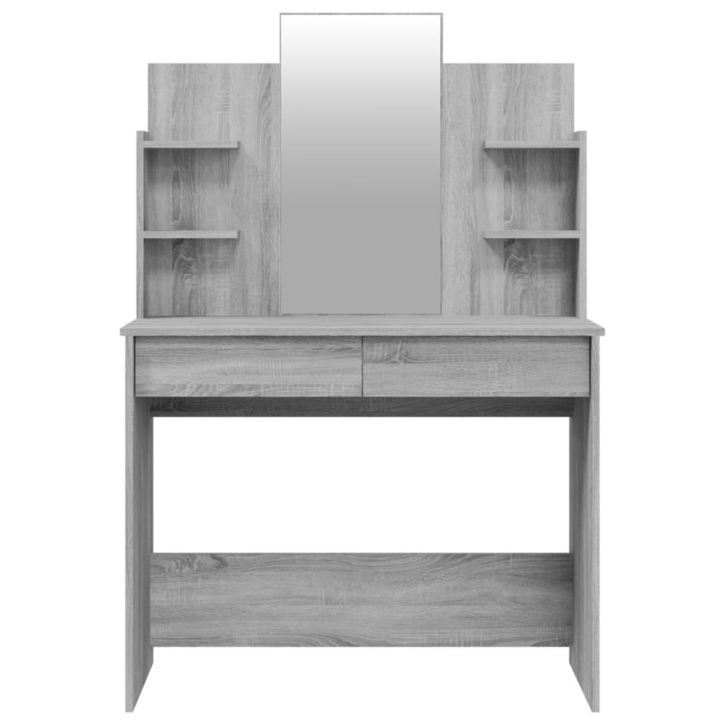 Dressing Table Set Grey Sonoma 96x40x142 cm