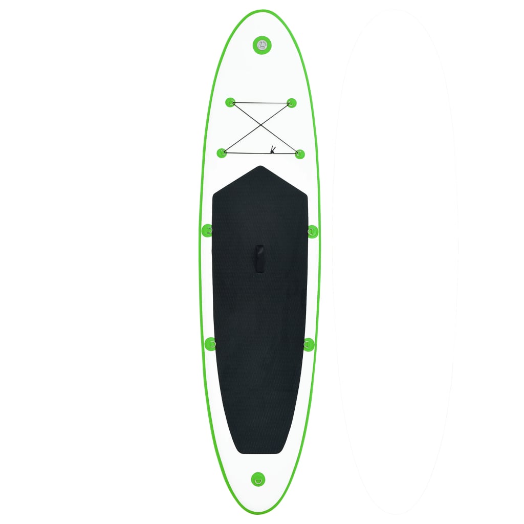 SUP-Board-Set Aufblasbar Grün und Weiss