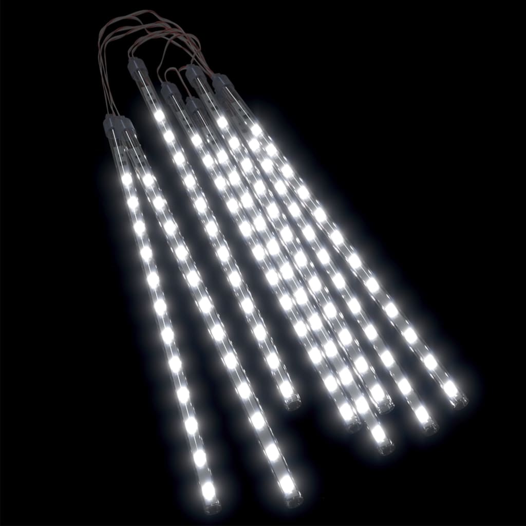 Meteor Lights 8 pcs 30 cm Cold White 192 LEDs Indoor Outdoor