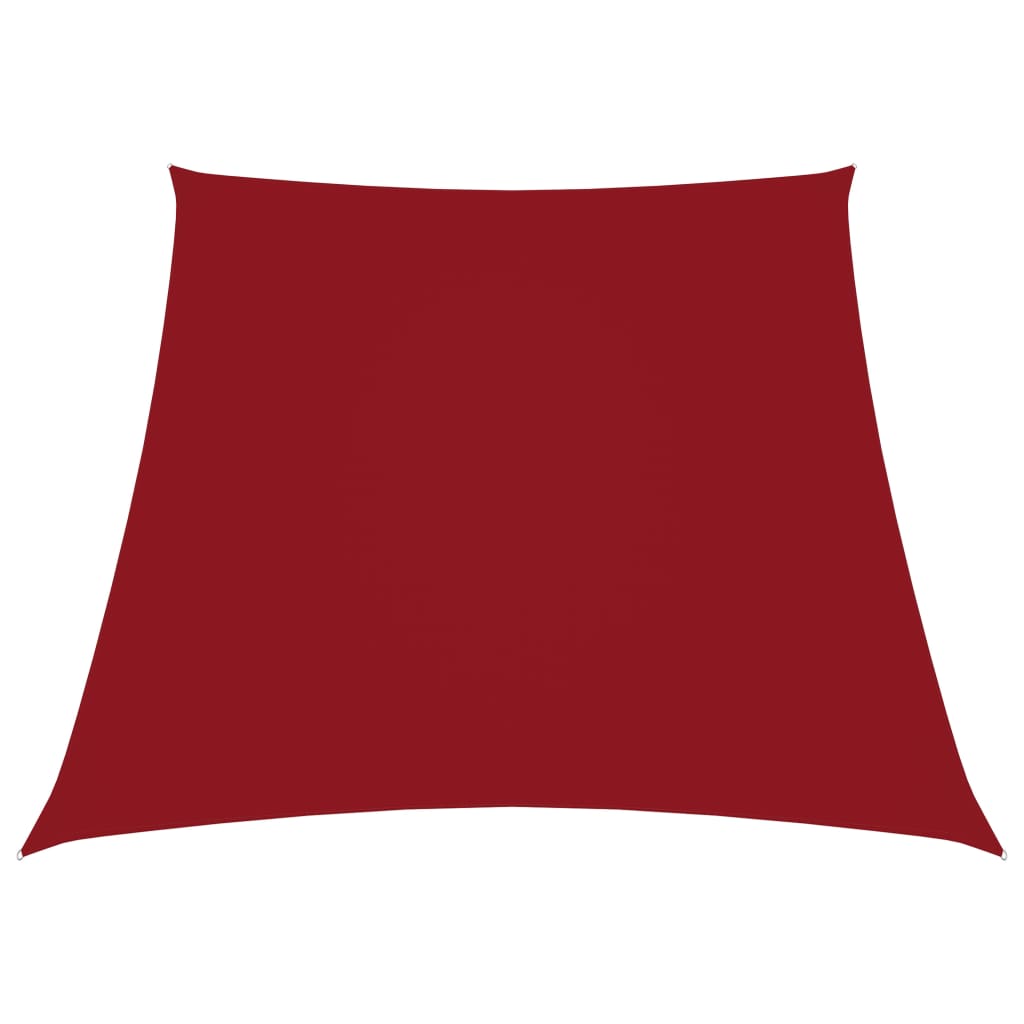 Sonnensegel Oxford-Gewebe Trapezförmig 2/4x3 m Rot
