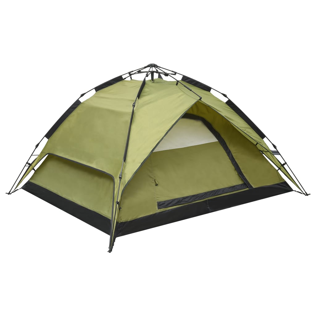 Tente de camping escamotable 2-3 personnes 240x210x140 cm Vert