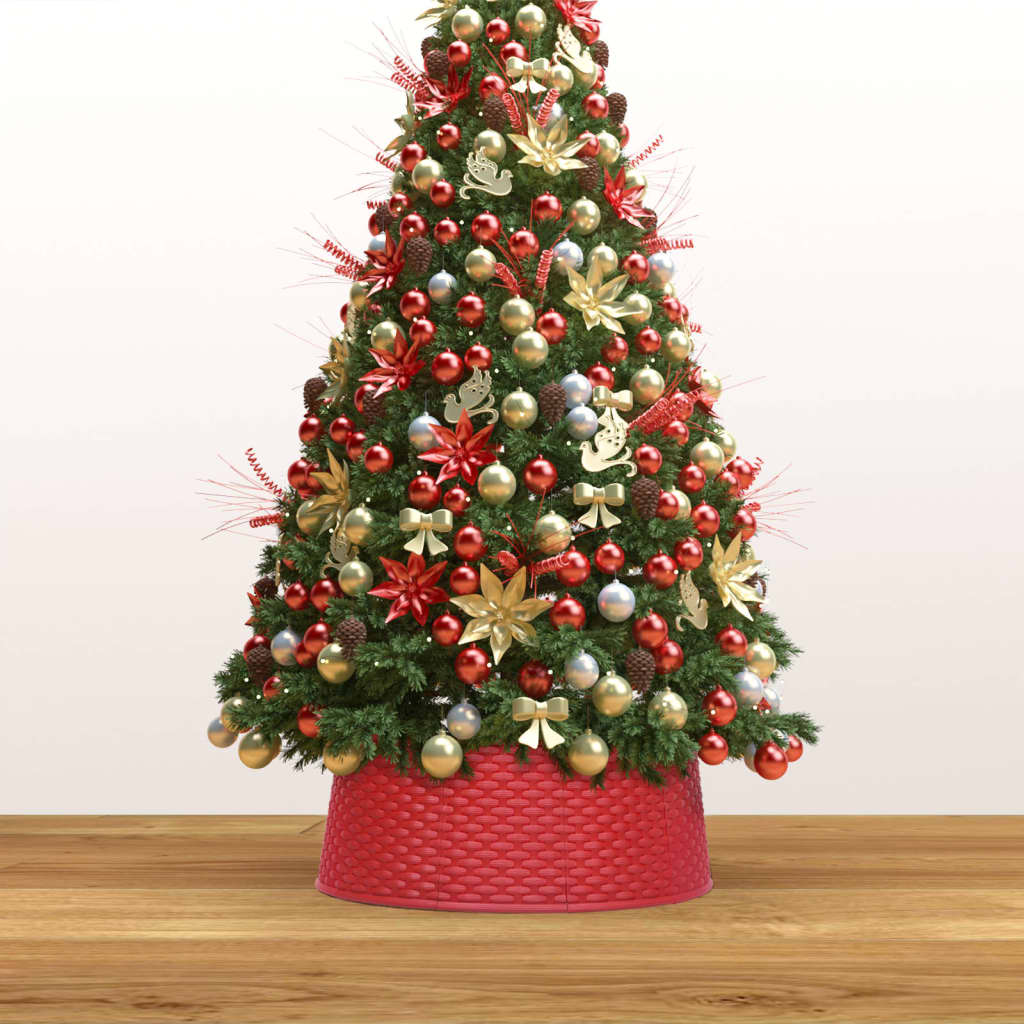 Christmas Tree Skirt Red Ø65x19.5 cm