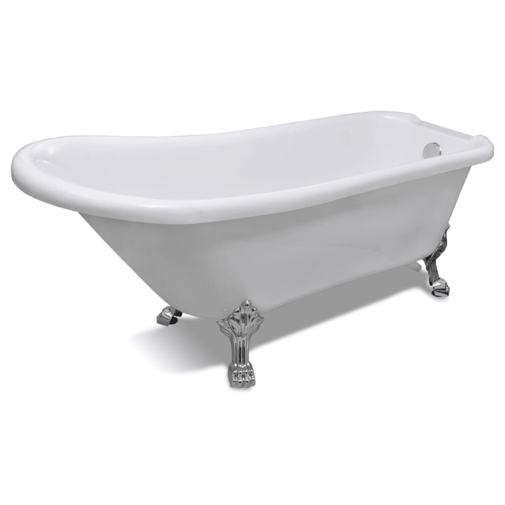 Freestanding Classic Bath Tub with Drain Overflow Function