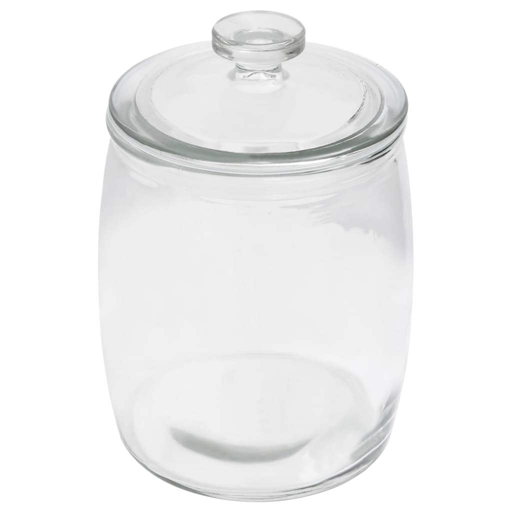 Storage Glass Jars with Lid 4 pcs 2000 ml