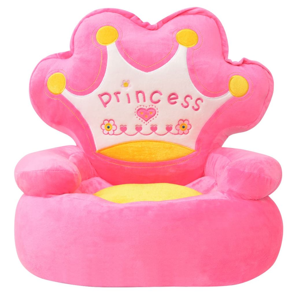 Plüsch-Kindersessel Prinzessin Rosa