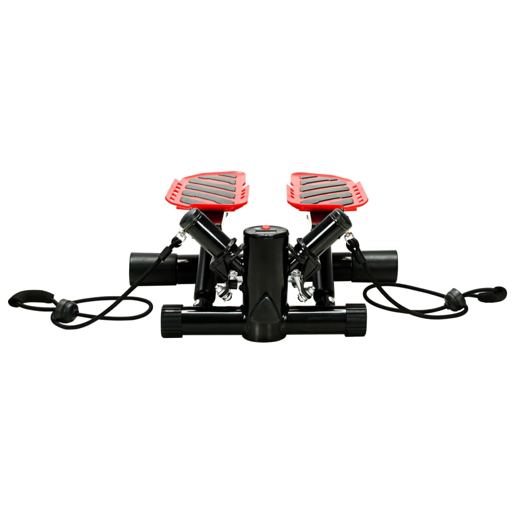 Swing Stepper with Resistance Cords Black and Red
