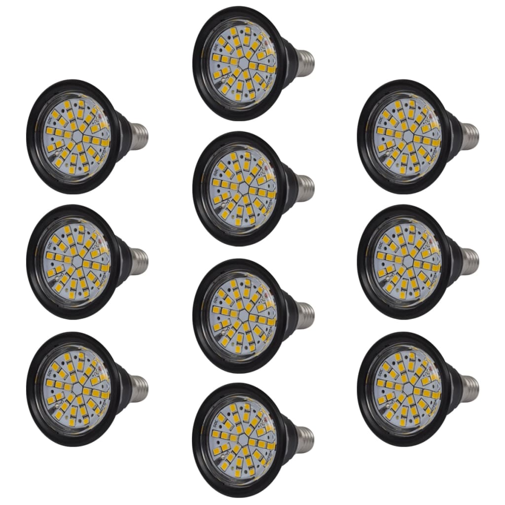 10x Spotlight Set LED 3W E14 Warmweiss Leuchtmittel Lampe