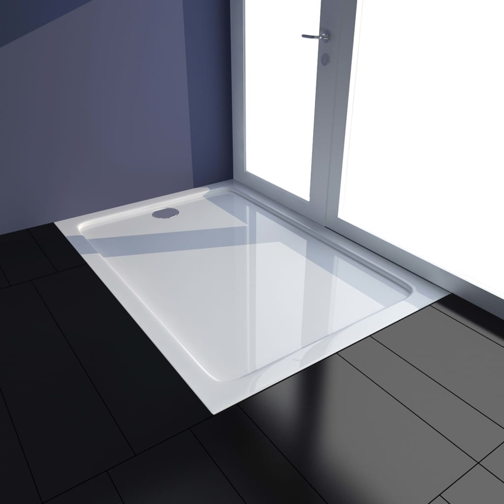 Shower Base Tray ABS White 70x100 cm