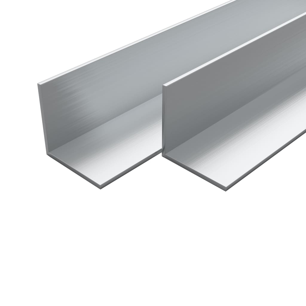 Cornière Aluminium 4 pcs Profile en L 1 m 15x15x2 mm
