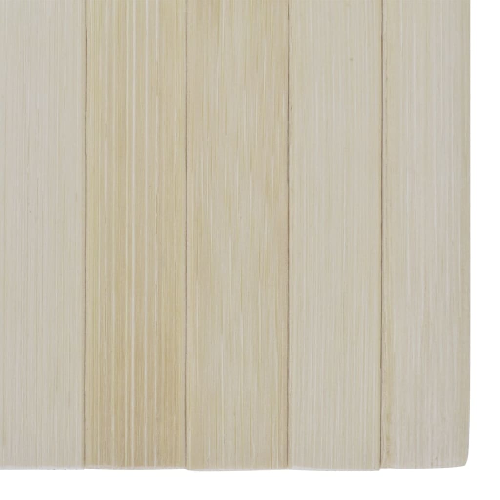 Bambusmatte Tischläufer helle Naturtöne 50 x 30 cm 2 Stück