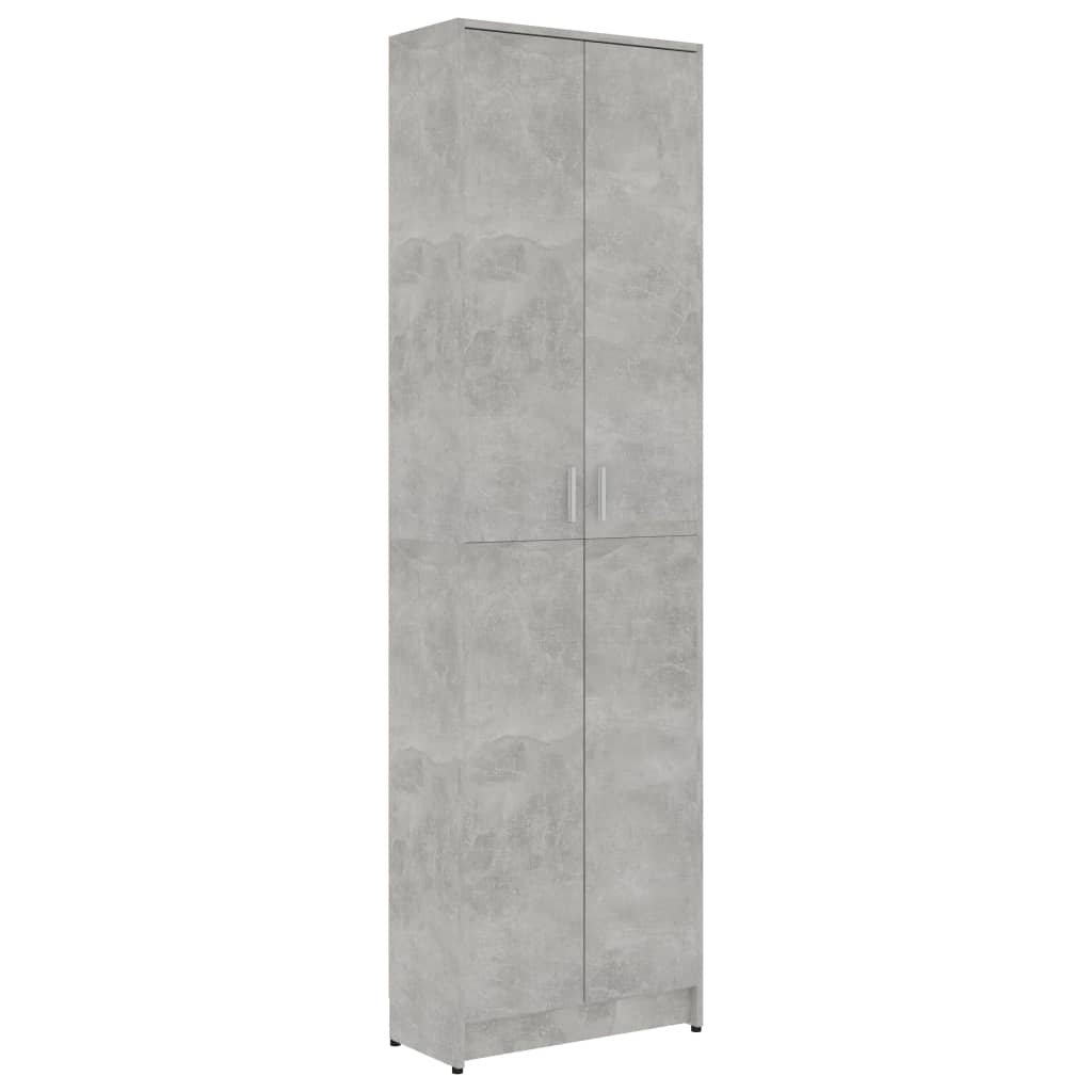 Hallway Wardrobe Concrete Grey 55x25x189 cm Chipboard