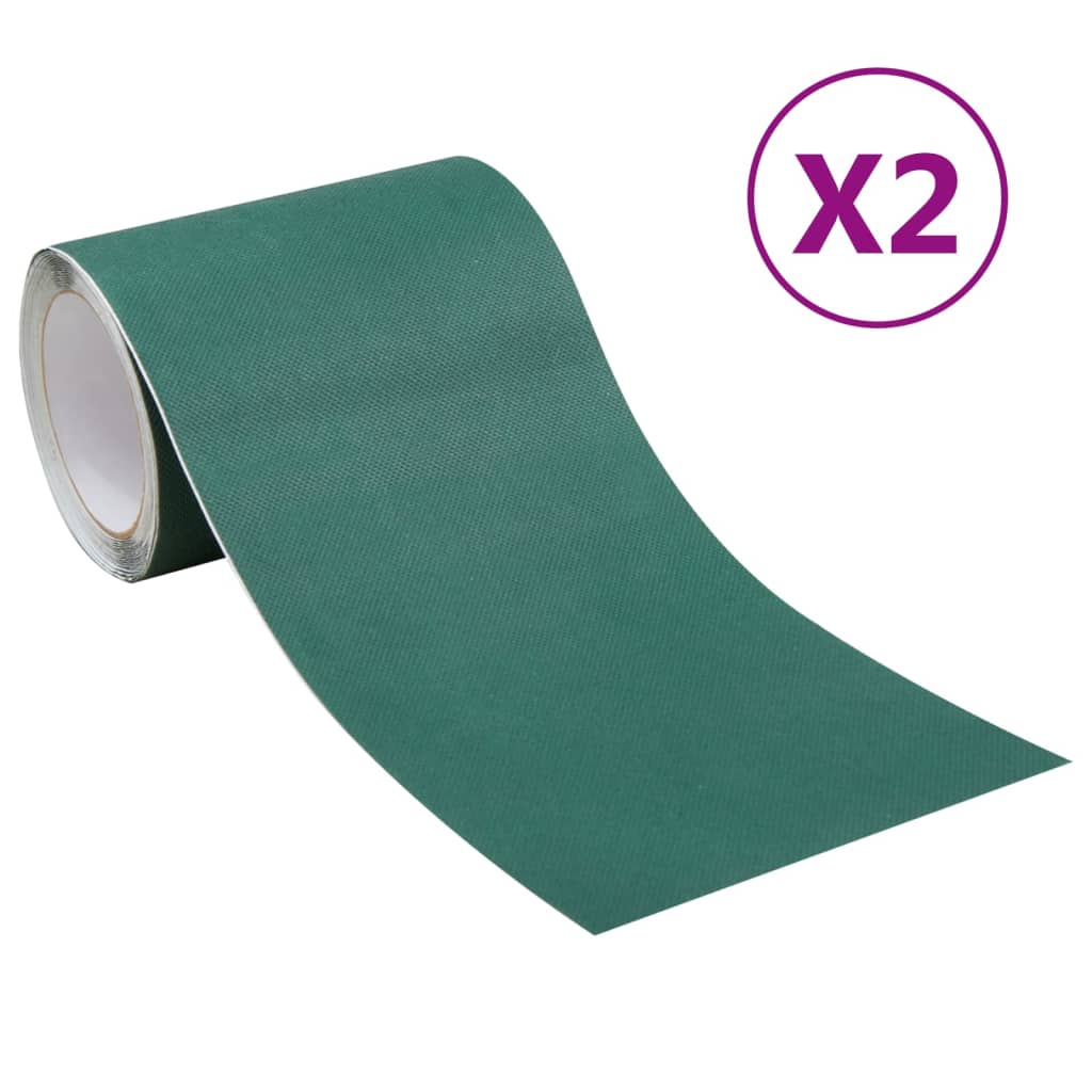 Double Sided Artificial Grass Tapes 2 pcs 0.15x10 m Green