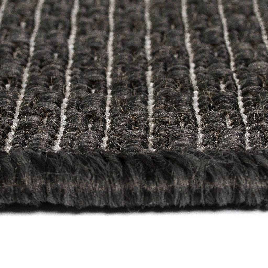 Area Rug Sisal Look Indoor/Outdoor 120x170 cm Dark Grey