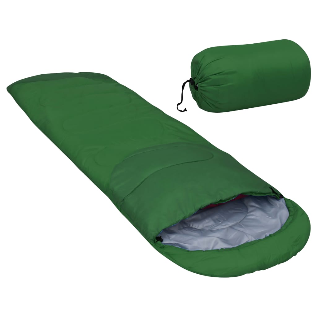 Leichte Schlafsäcke 2 Stk. Grün 15℃ 850g
