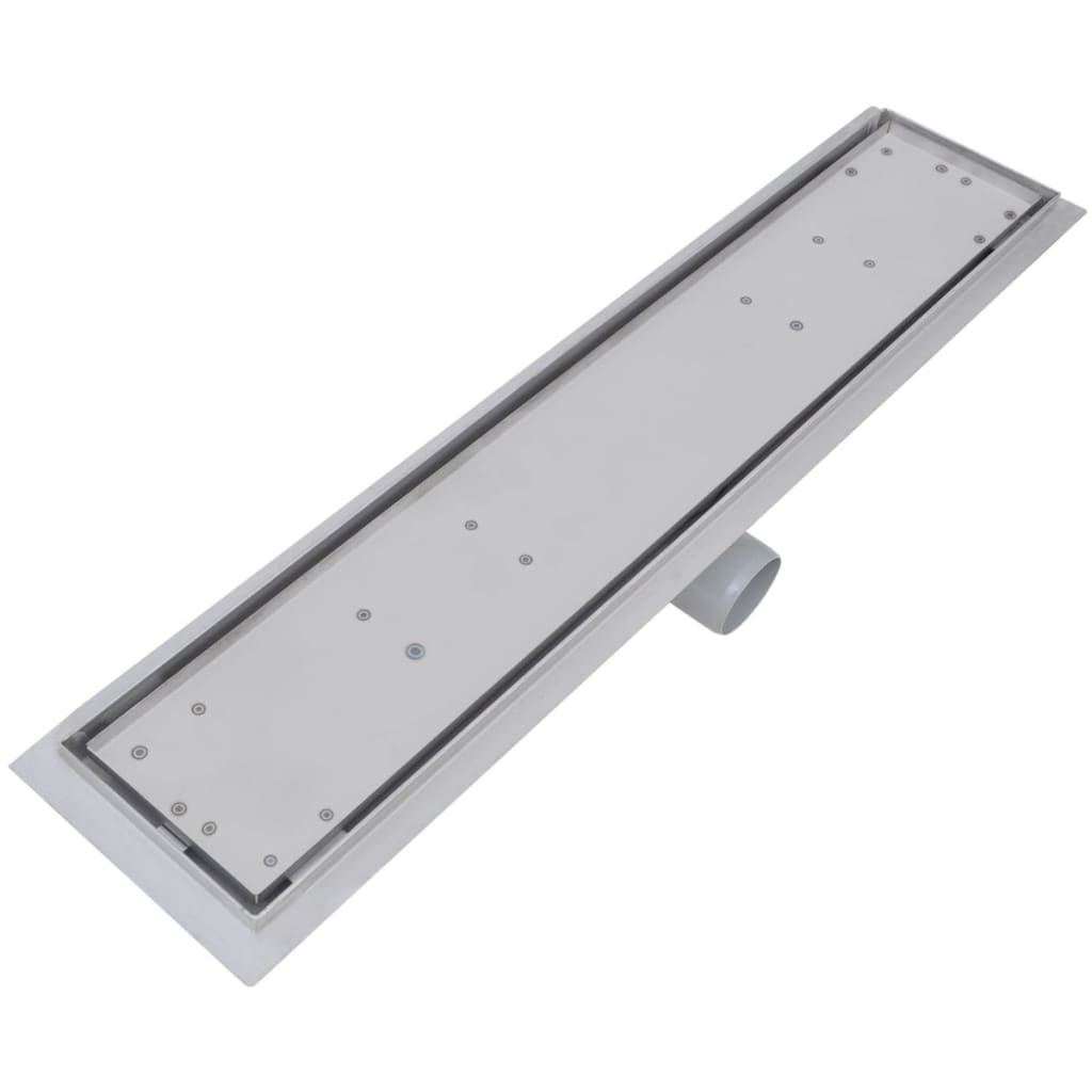 Linear Shower Drain 2 pcs 630x140 mm Stainless Steel
