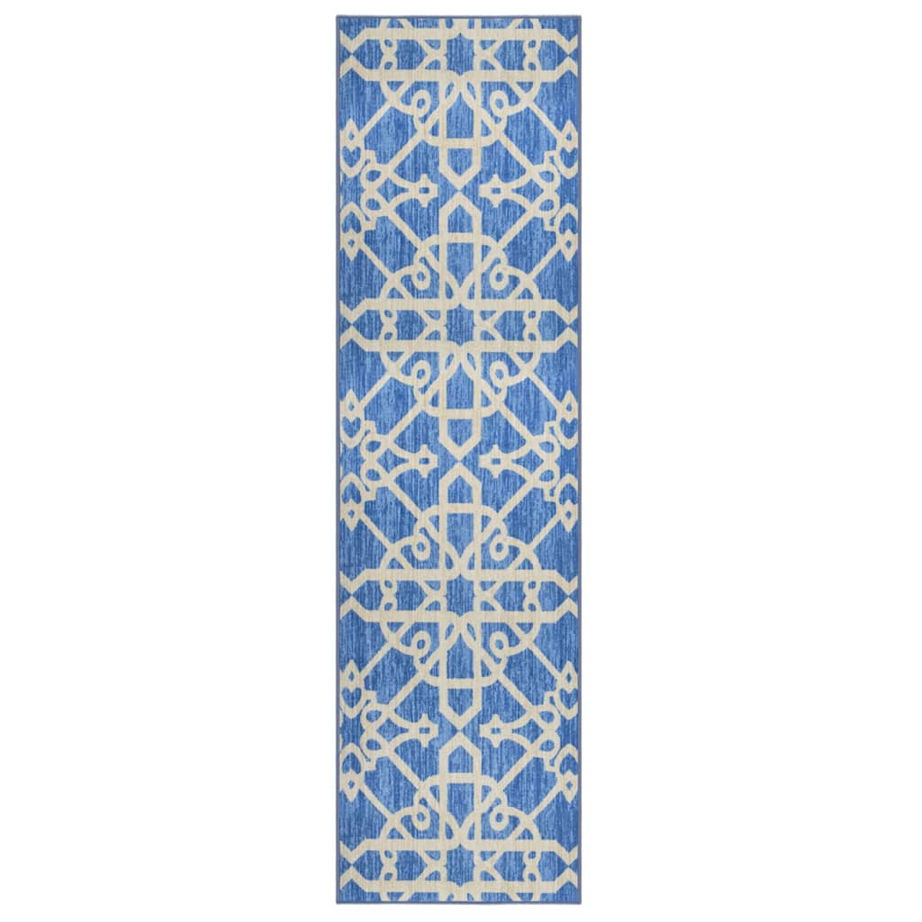Carpet Runner Blue 80x300 cm