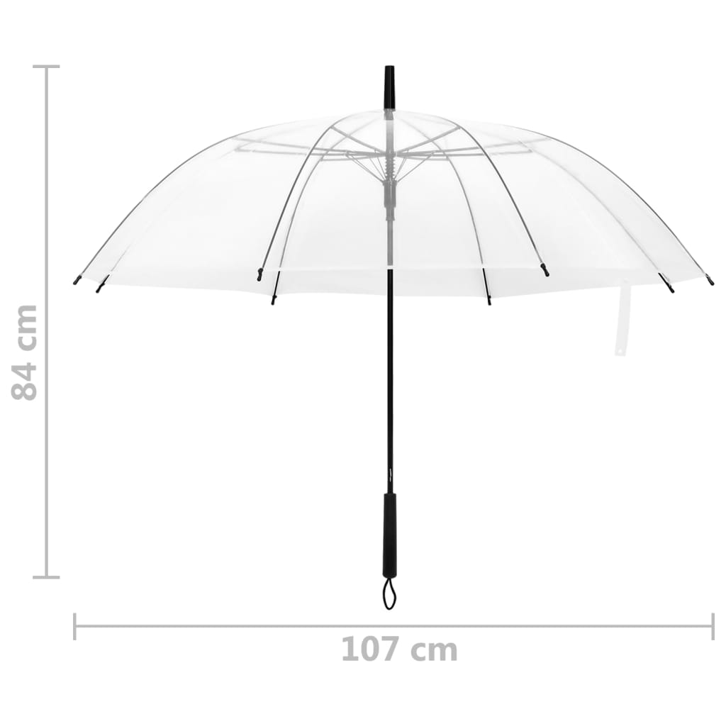 Regenschirm Transparent 107 cm 