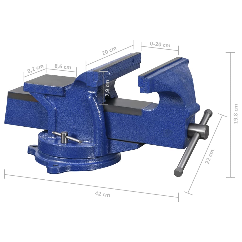 Bench Vice with Swivel Base 200 mm