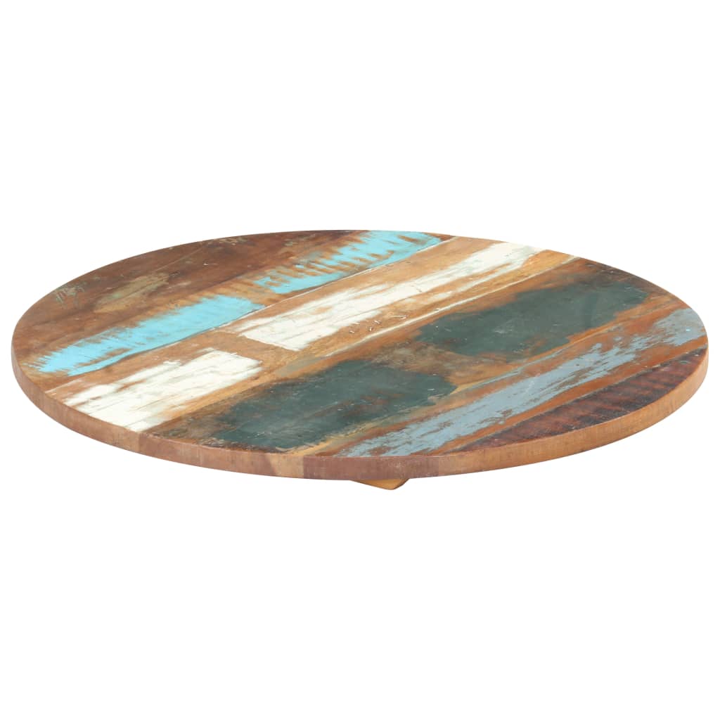 Round Table Top 70 cm 25-27 mm Solid Reclaimed Wood