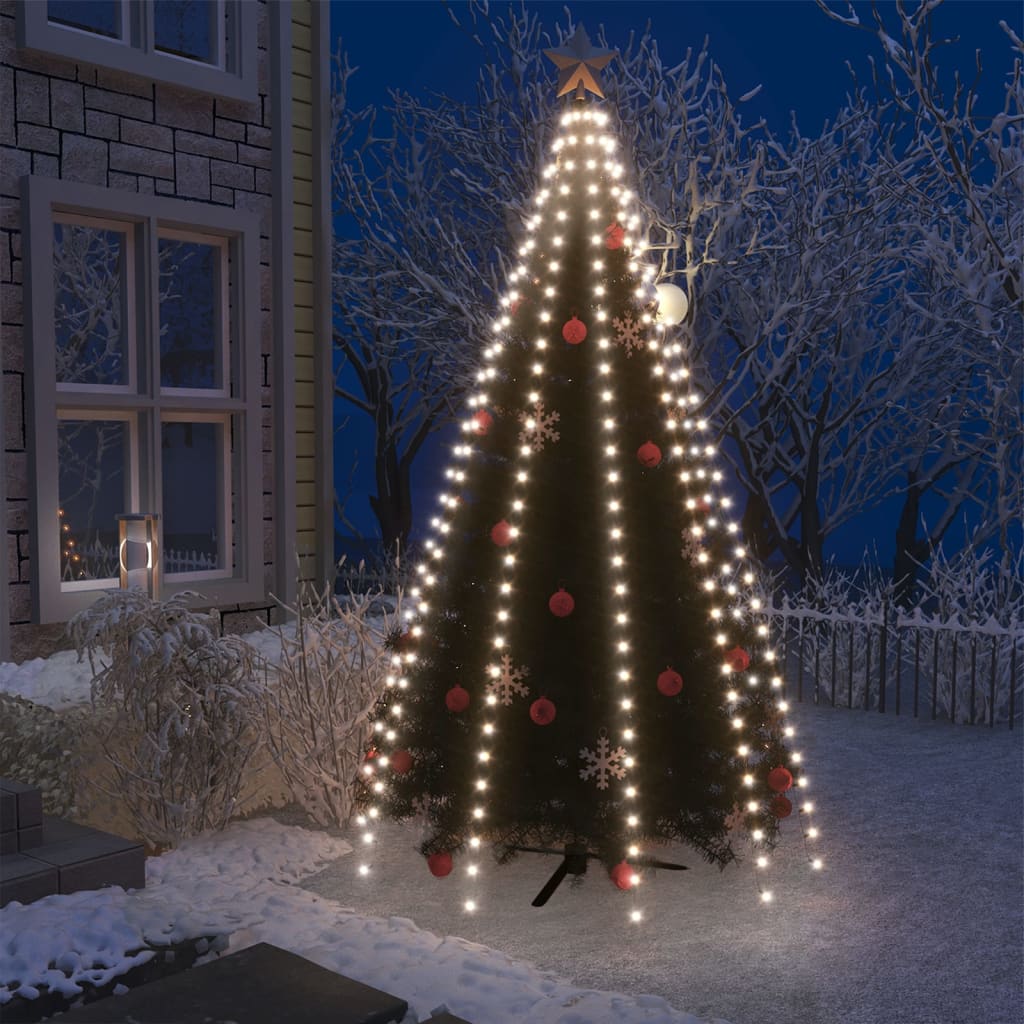 Weihnachtsbaum-Lichternetz mit 300 LEDs Kaltweiss 300 cm