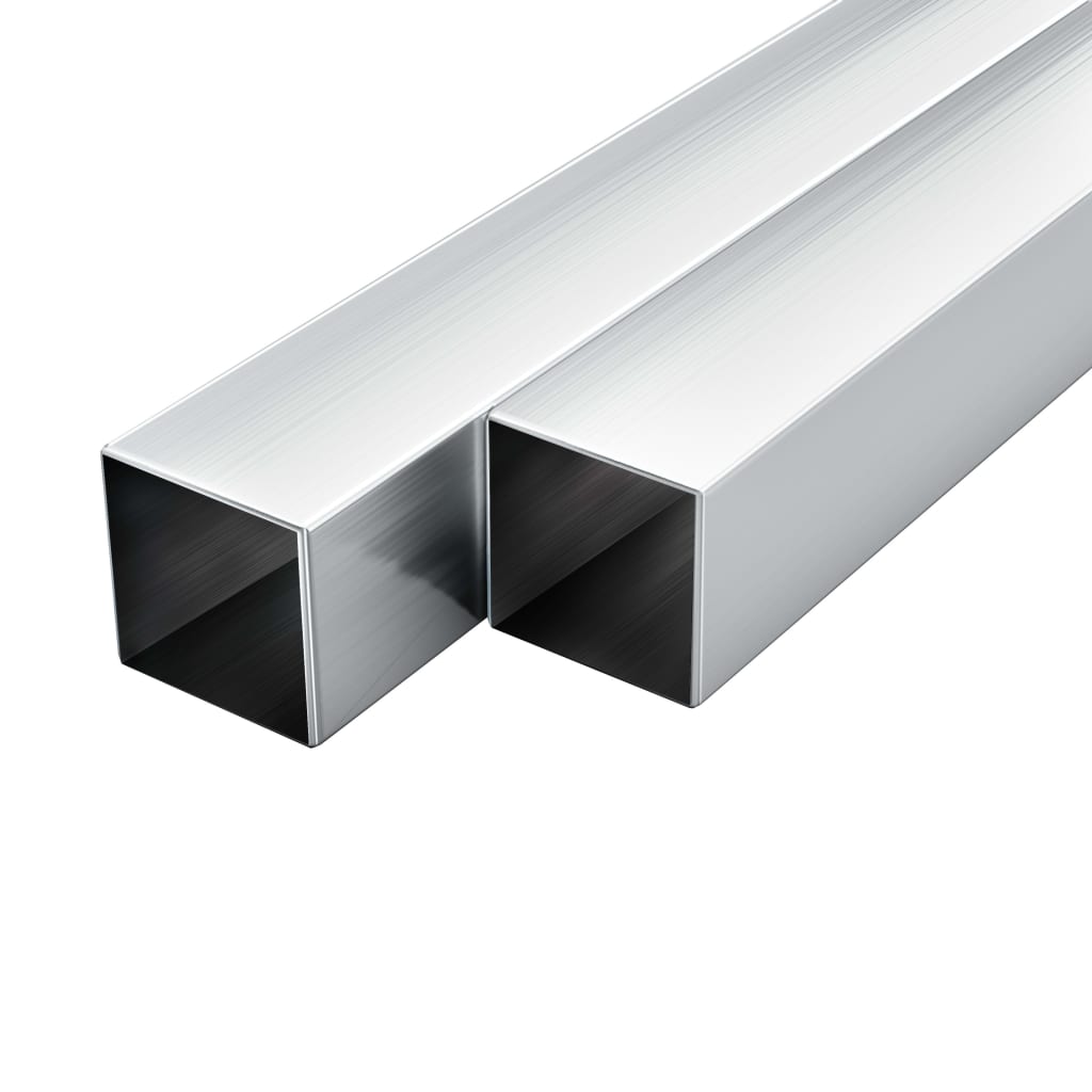 Aluminium-Vierkantrohre 6 Stk. Quadratisch 1 m 20x20x2 mm