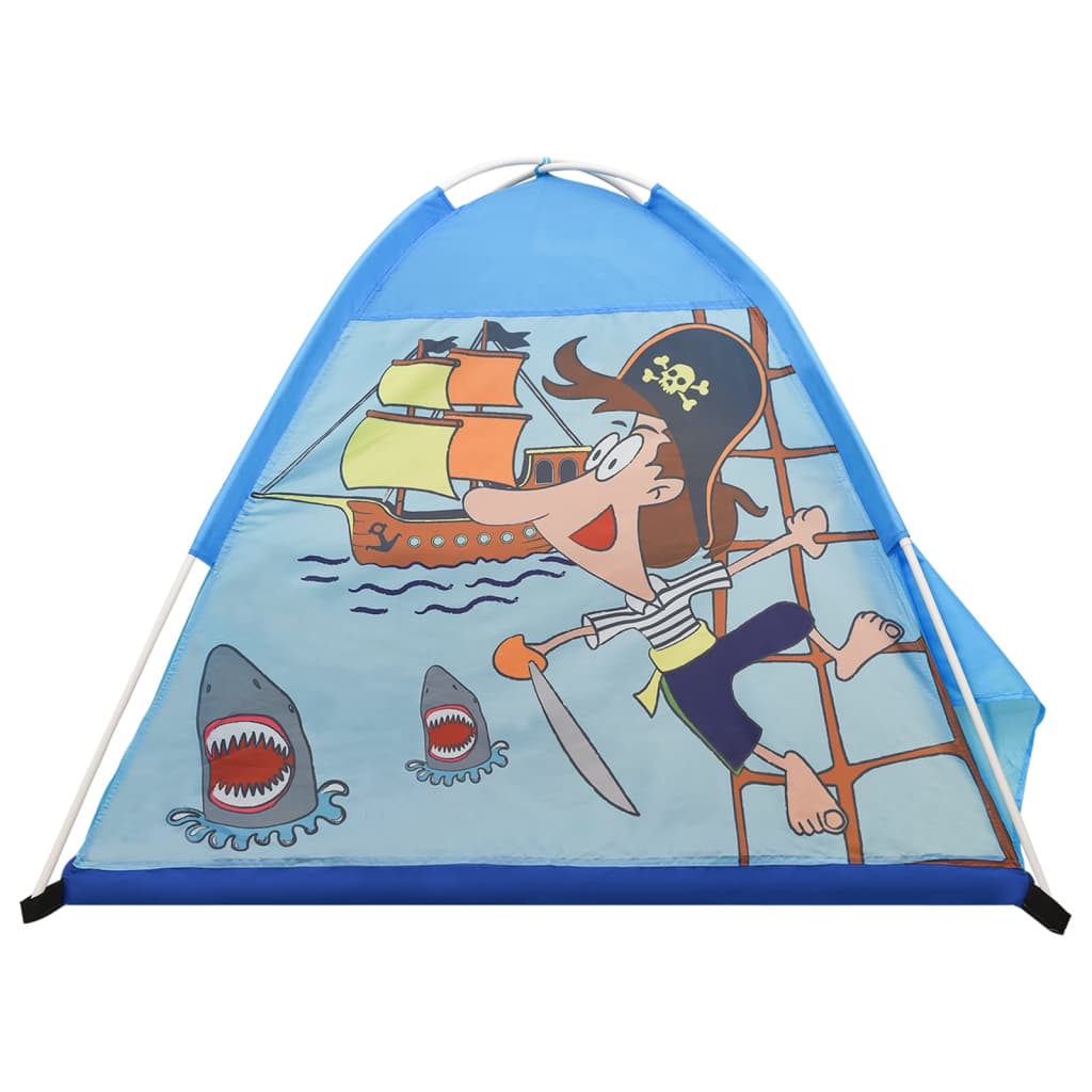 Children Play Tent with 250 Balls Blue 120x120x90 cm