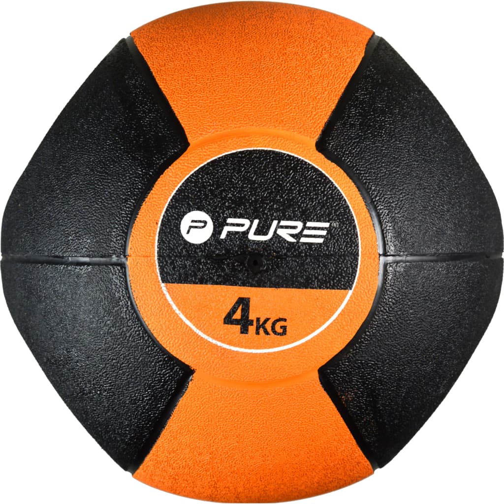 Pure2Improve Medizinball mit Griffen 4 kg Orange