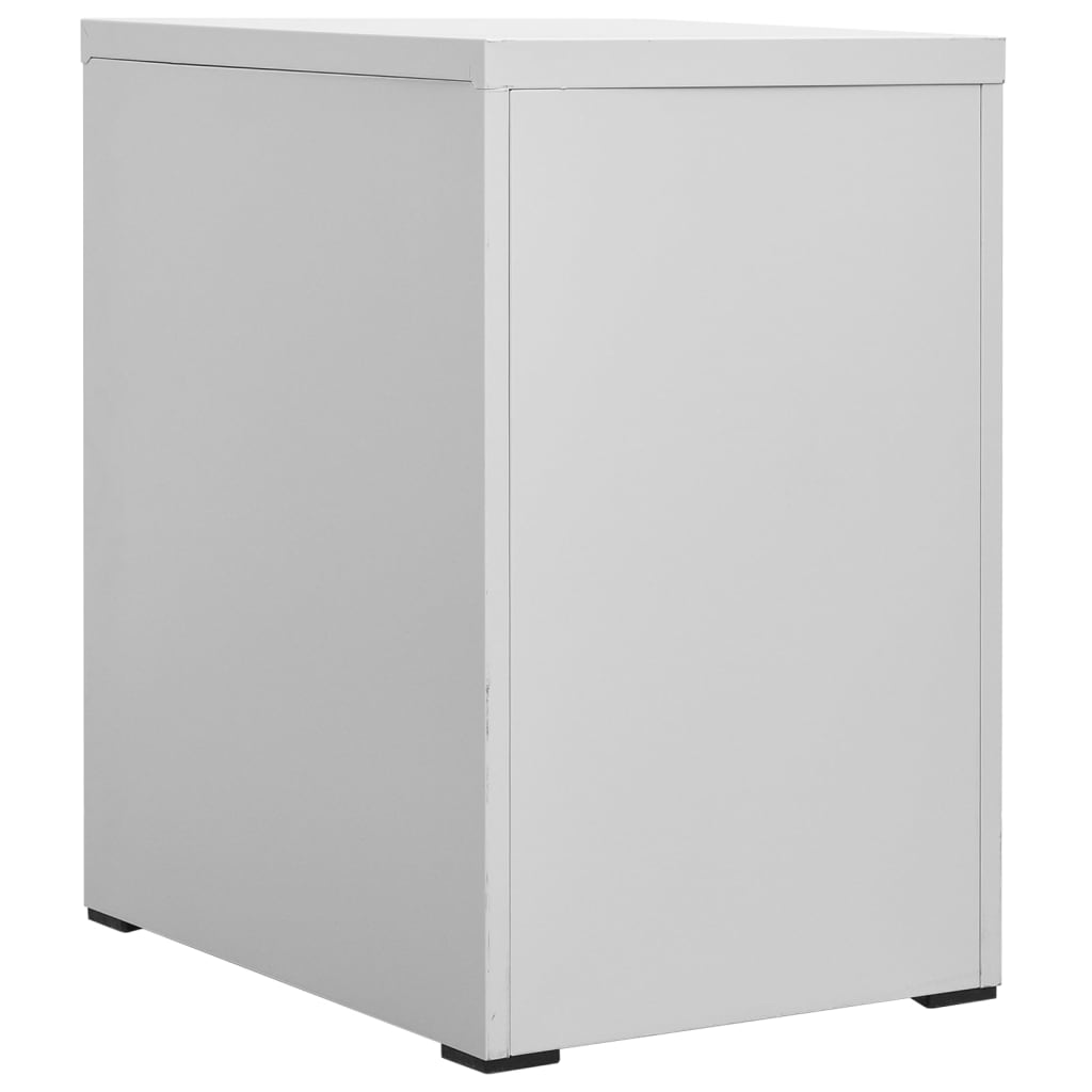 Aktenschrank Hellgrau 46x62x72,5 cm Stahl