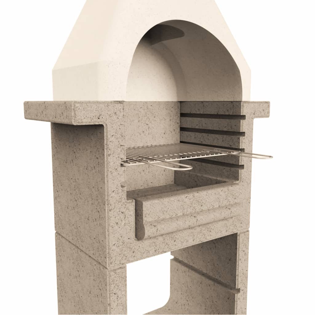 Concrete Charcoal BBQ Stand with Chimney