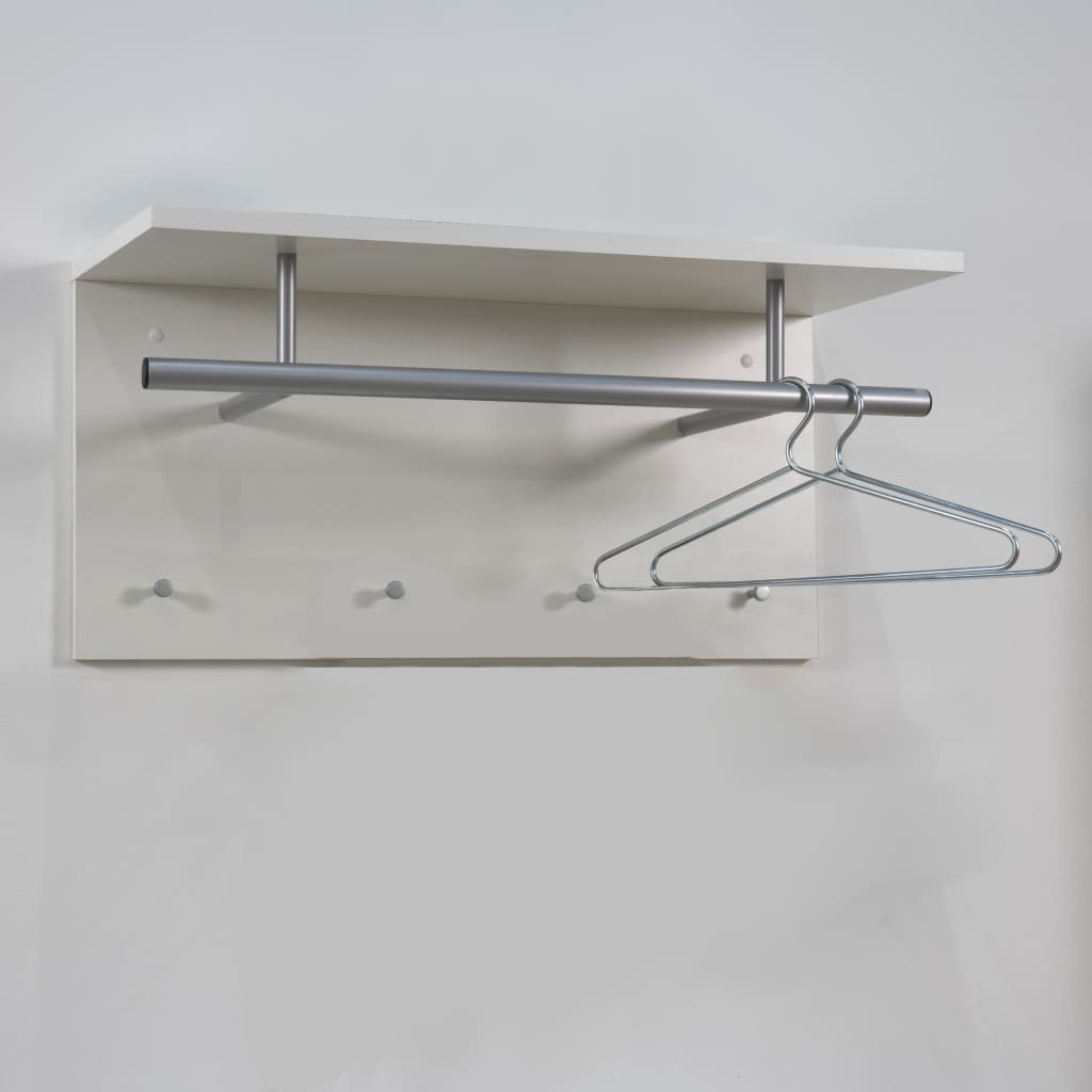 FMD Wall-mounted Coat Rack 72x29.3x34.5 cm White