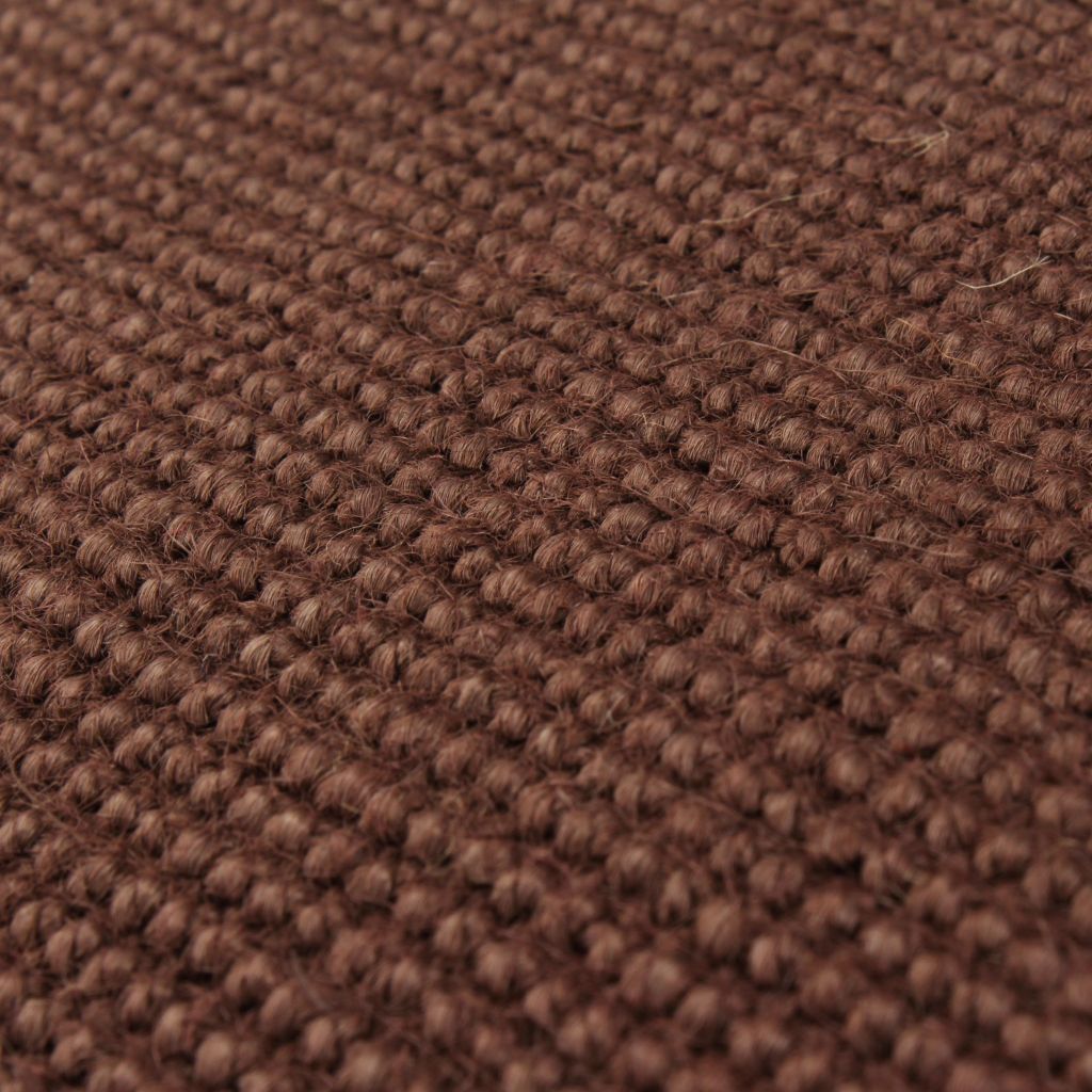 Area Rug Jute with Latex Backing 140x200 cm Dark Brown