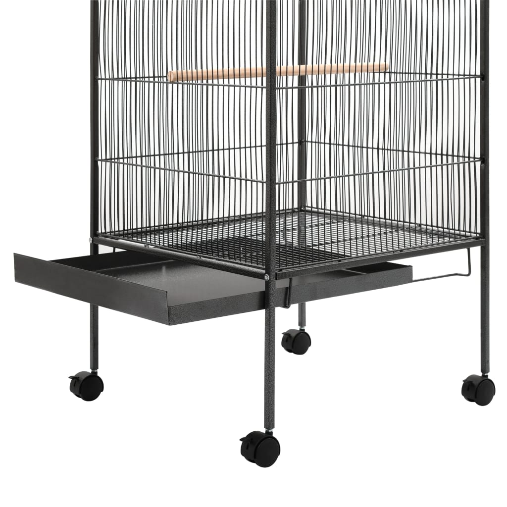 Bird Cage Grey 54x54x146 cm Steel
