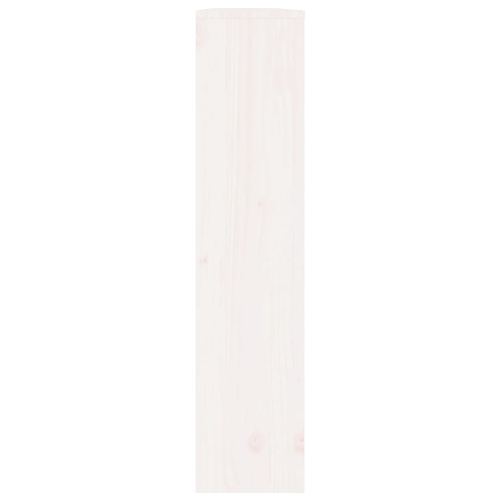 Cache-radiateur Blanc 169x19x84 cm Bois massif de pin