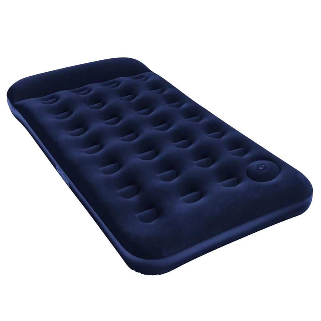 Bestway Inflatable Flocked Airbed with Built-in Foot Pump 188 x 99 x 28 cm