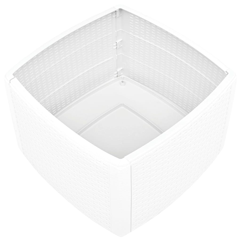 Beistelltisch Weiss 54×54×36,5 cm Kunststoff