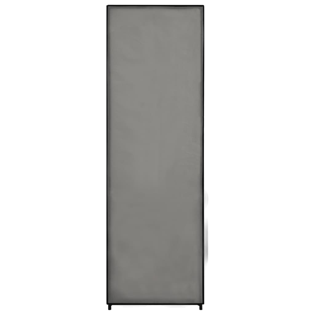 Kleiderschrank Grau 87 x 49 x 159 cm Stoff