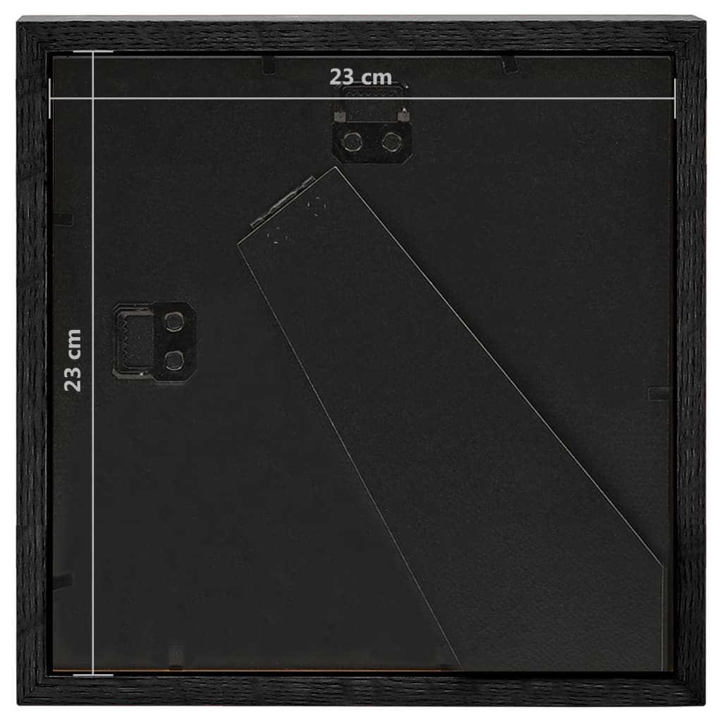 3D Box Photo Frames 5 pcs Black 23x23 cm for 13x13 cm Picture