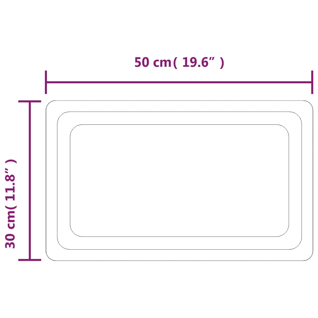 Runde Tischplatte Ø40x1,5 cm Unbehandeltes Massivholz Eiche