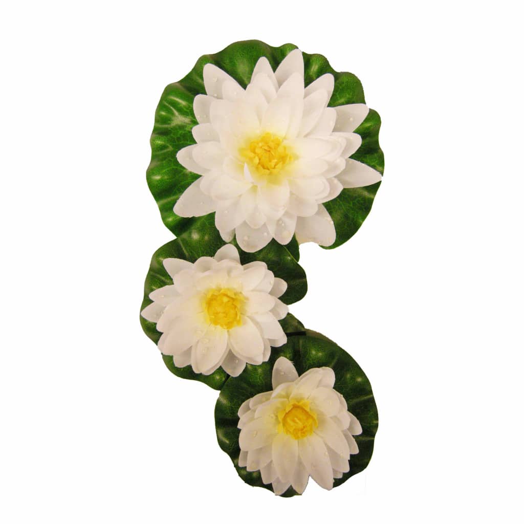 Ubbink 3 Piece Decorative Water Lilies Set White