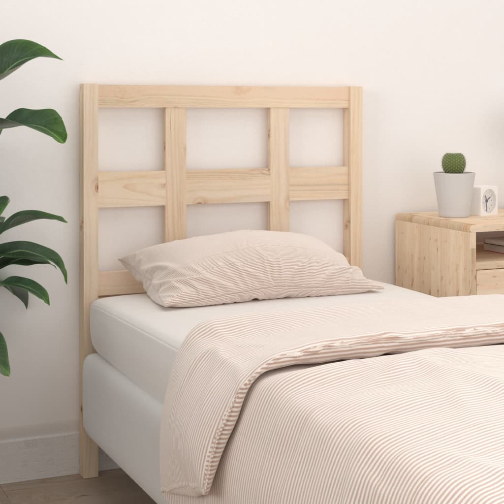 Bed Headboard 105.5x4x100 cm Solid Wood Pine