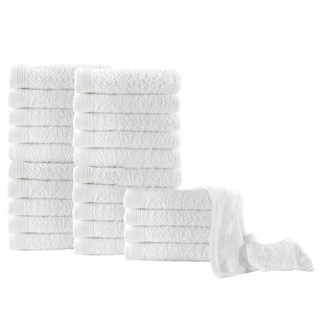 Guest Towels 25 pcs Cotton 350 gsm 30x50 cm White