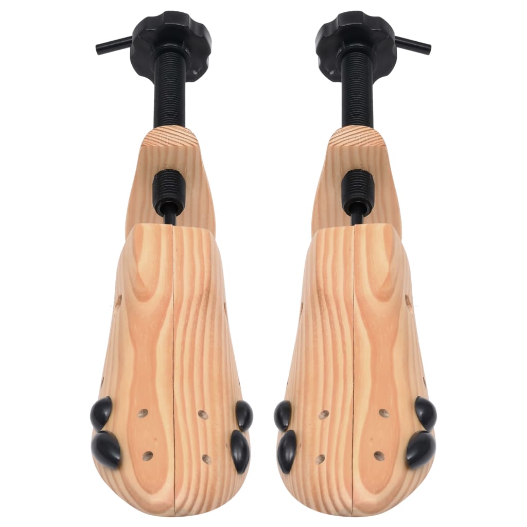 Shoe Trees 2 Pairs Size 36-40 Solid Pine Wood