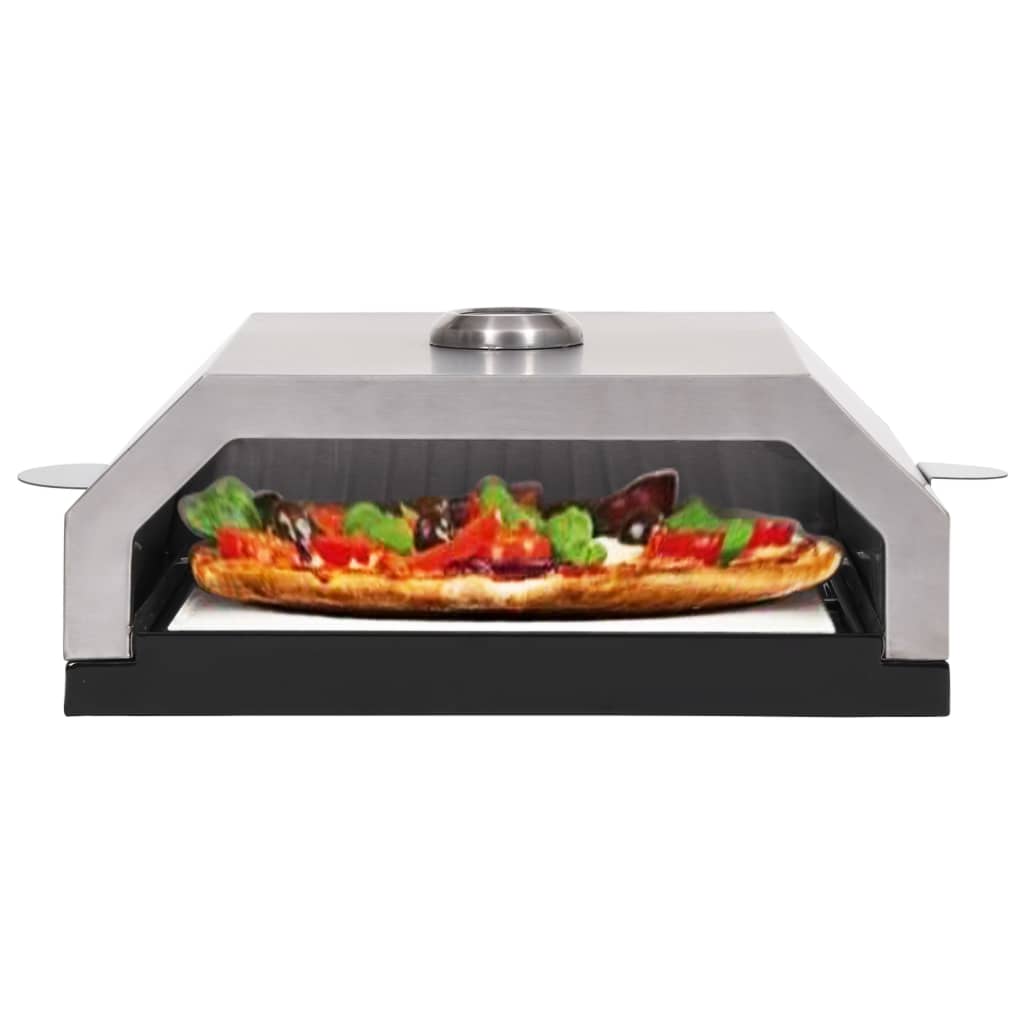 Pizza Oven with Ceramic Stone for Gas Charcoal BBQ